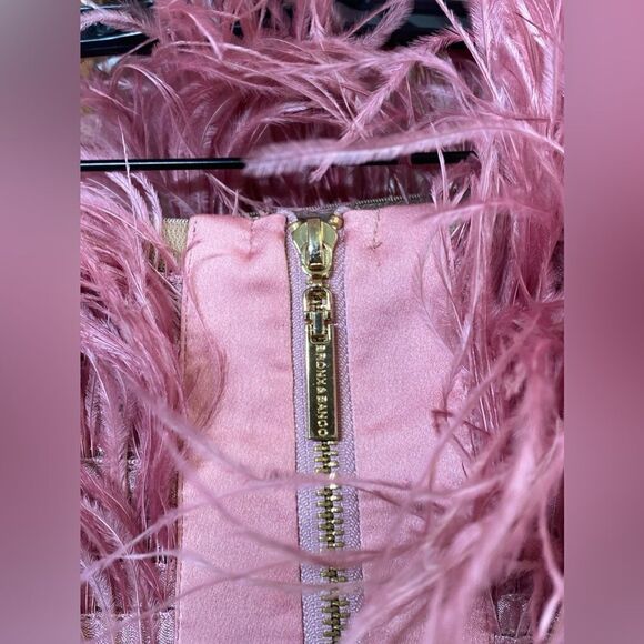 Bronx and Banco Coco x Afiya Feathered Sequin Midi-Dress size XS - Picture 10 of 13